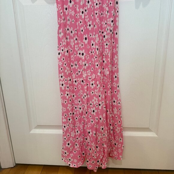 RIXO LONDON TANIA FLORAL PINK, BLACK, WHITE MIDI MAXI DRESS NEW WITH TAGS (NWT) - Picture 7 of 14